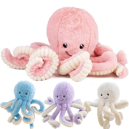 18cm Dekorativer süßer kuscheliger Plüsch Tintenfisch Octopus Spielzeug Stofftier Krake Kinder Baby Geschenk